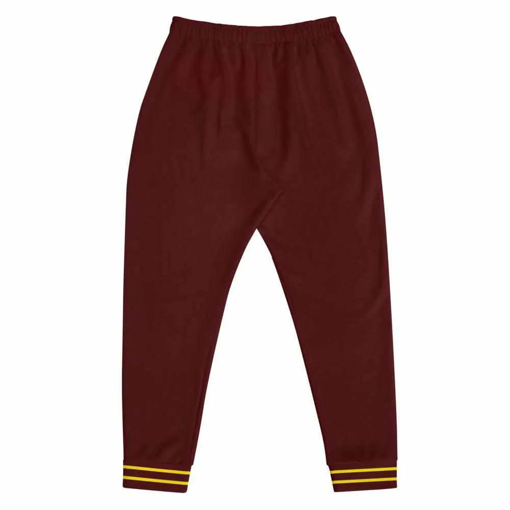 散打 Sanda Sanshou Kung Fu (Chinese Kickboxing) Unisex Joggers (Maroon)