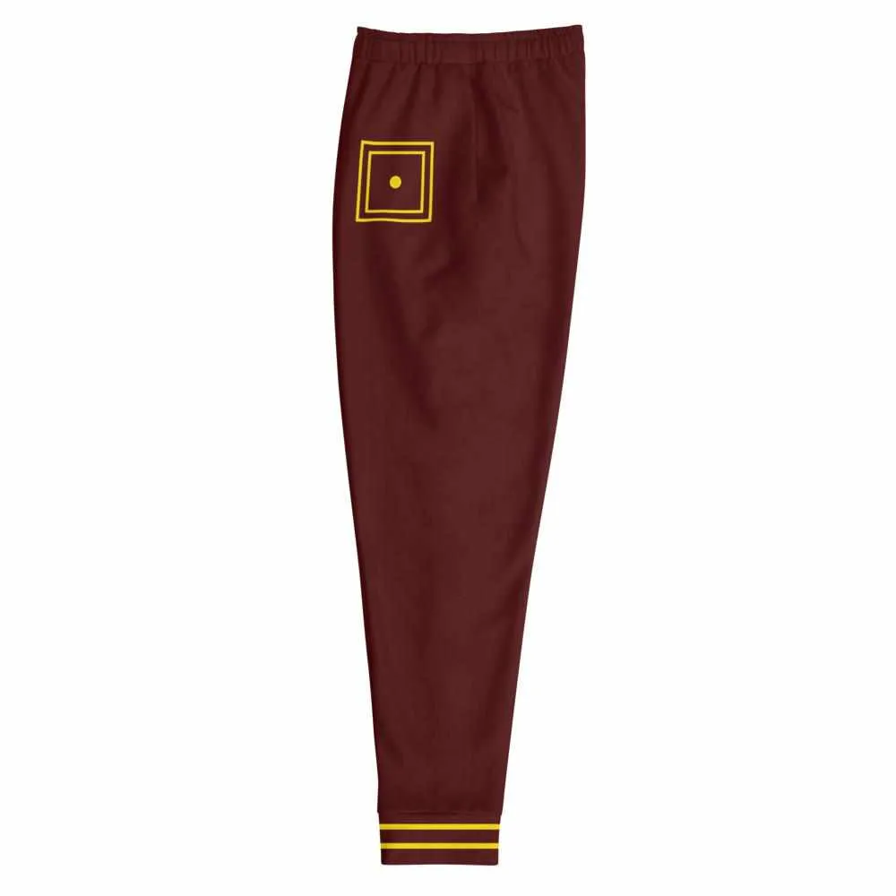 散打 Sanda Sanshou Kung Fu (Chinese Kickboxing) Unisex Joggers (Maroon)