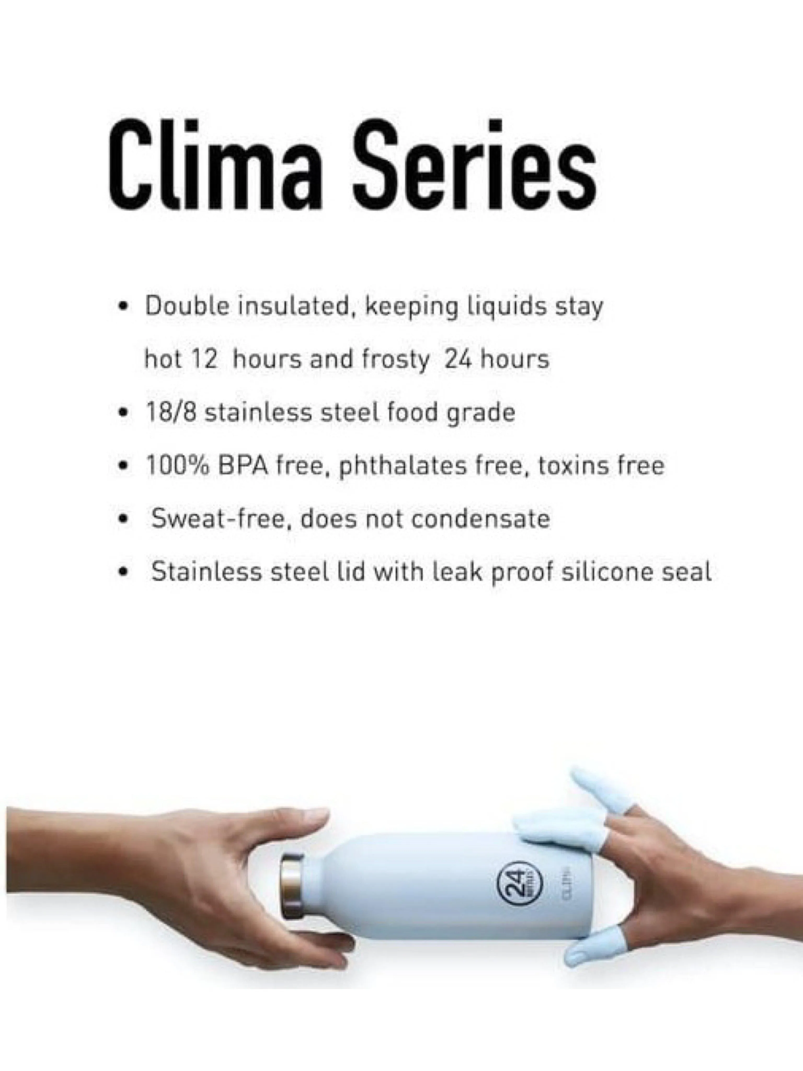 24Bottles Clima Bottle Dusty Pink 850ml