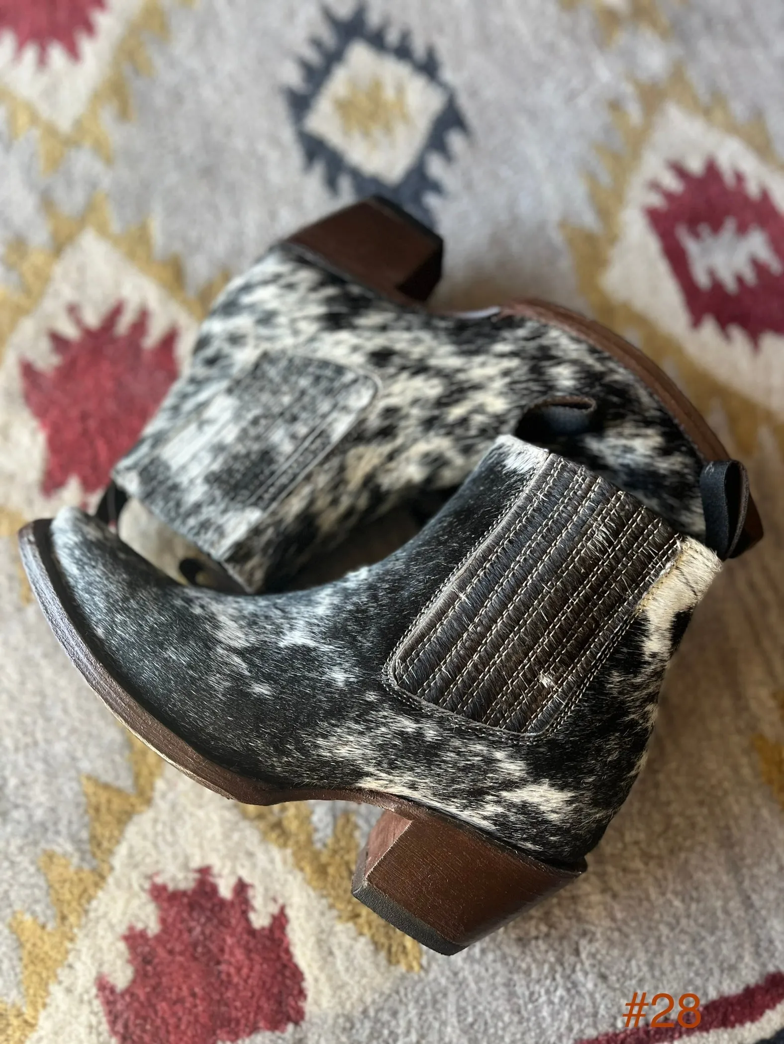 Alma Cowhide Boots Size 8