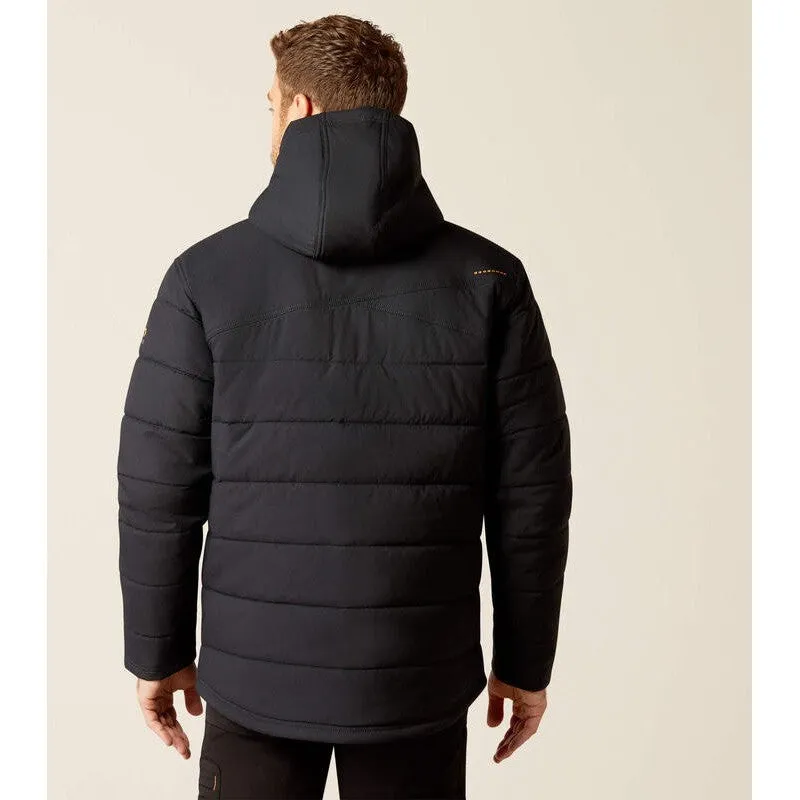 Ariat Men's Rebar Winter Valiant Ripstop Insulated Jacket Black - 10052123