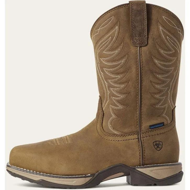 Ariat Women's Anthem Composite Toe Western Work Boot -Brown- 10031664