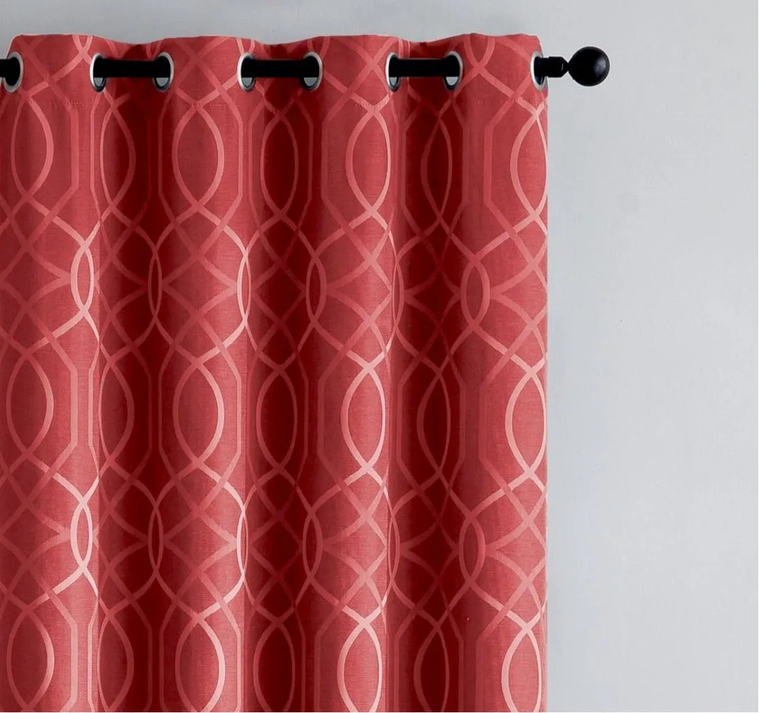 Aries Window Panel 52” x 90” | Red