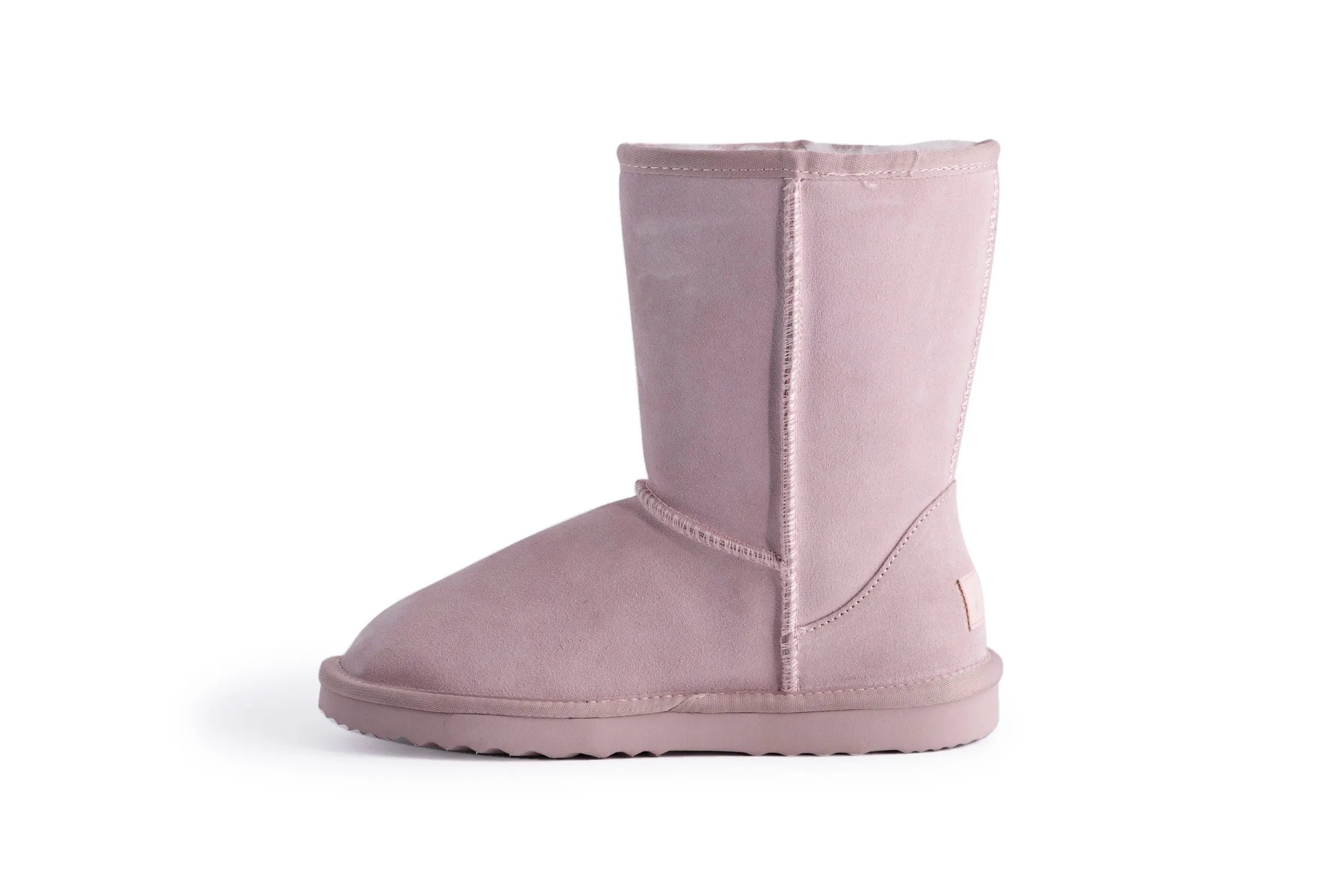 AUS WOOLI UGG MID CALF SHEEPSKIN BOOT - Pale Pink