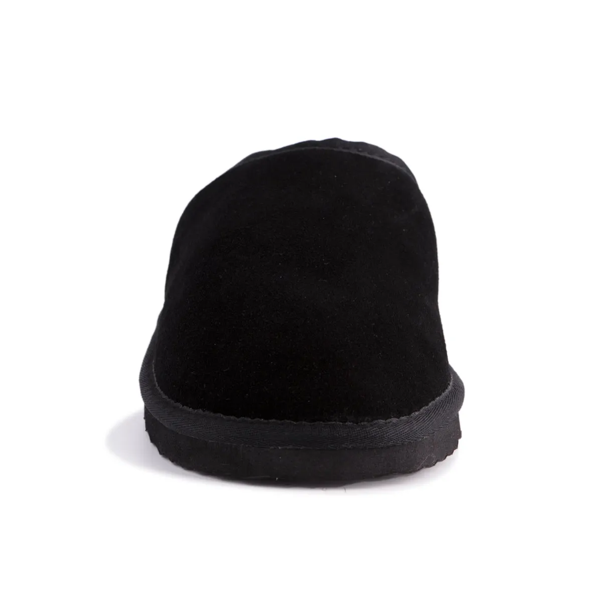 AUS WOOLI UGG UNISEX SHEEPSKIN WOOL Slippers - Black