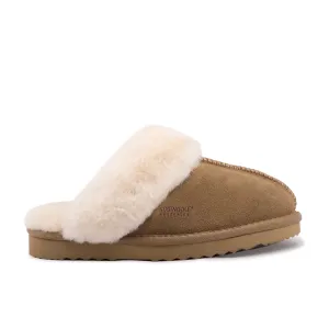 AUS WOOLI UGG UNISEX SHEEPSKIN WOOL SYDNEY Slippers - Chestnut/Tan