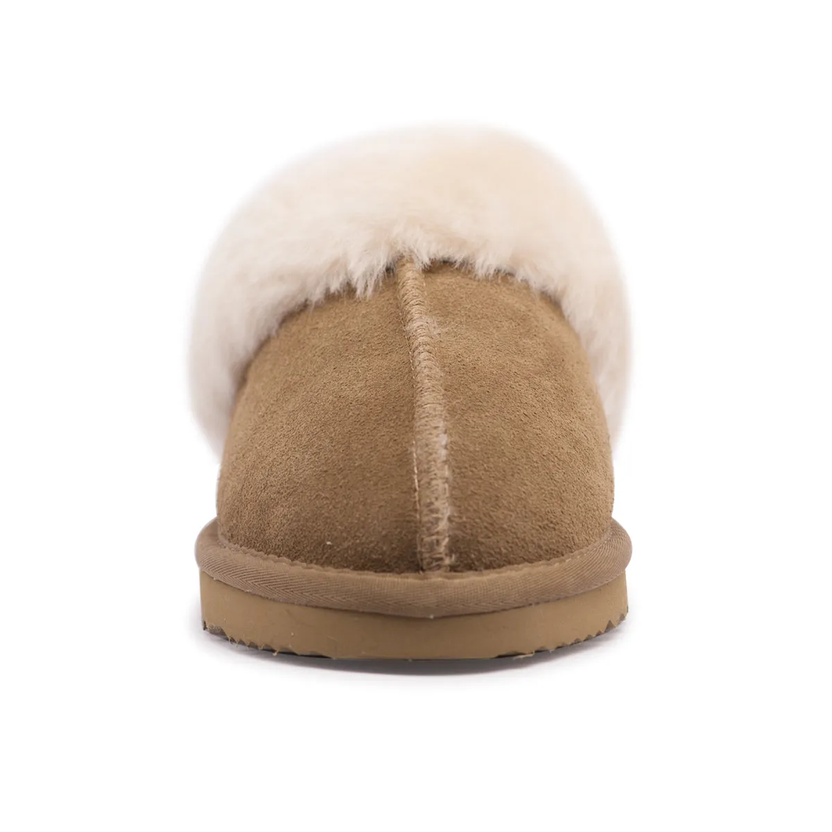AUS WOOLI UGG UNISEX SHEEPSKIN WOOL SYDNEY Slippers - Chestnut/Tan