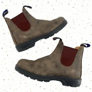 Blundstone #584 Rustic Brown Thermal Leather Chelsea Style Insulated Work Boots Size AU 5.5