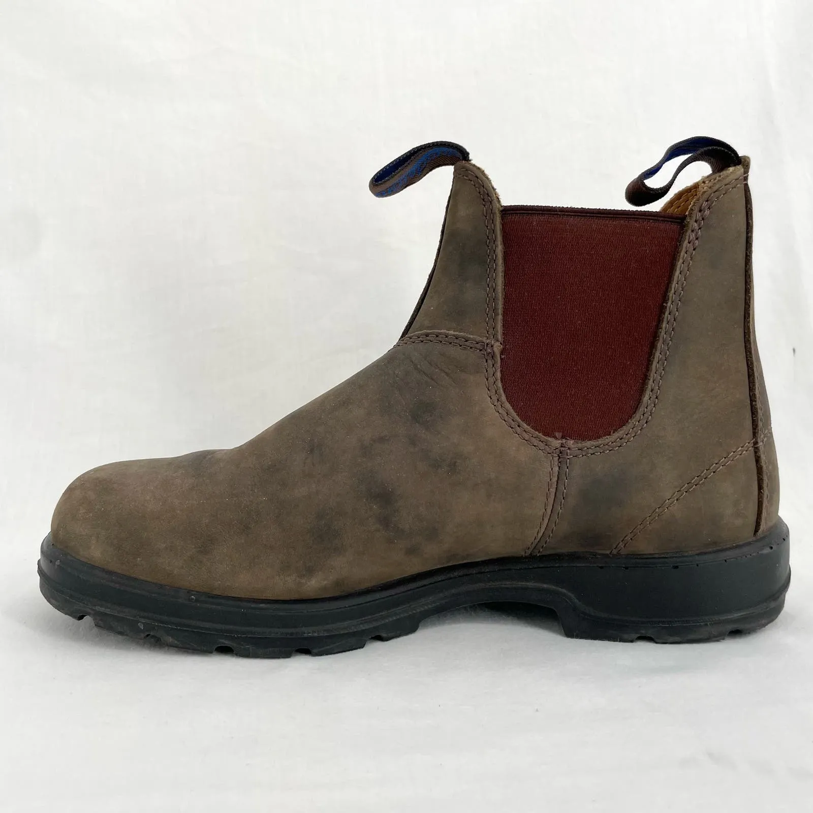 Blundstone #584 Rustic Brown Thermal Leather Chelsea Style Insulated Work Boots Size AU 5.5