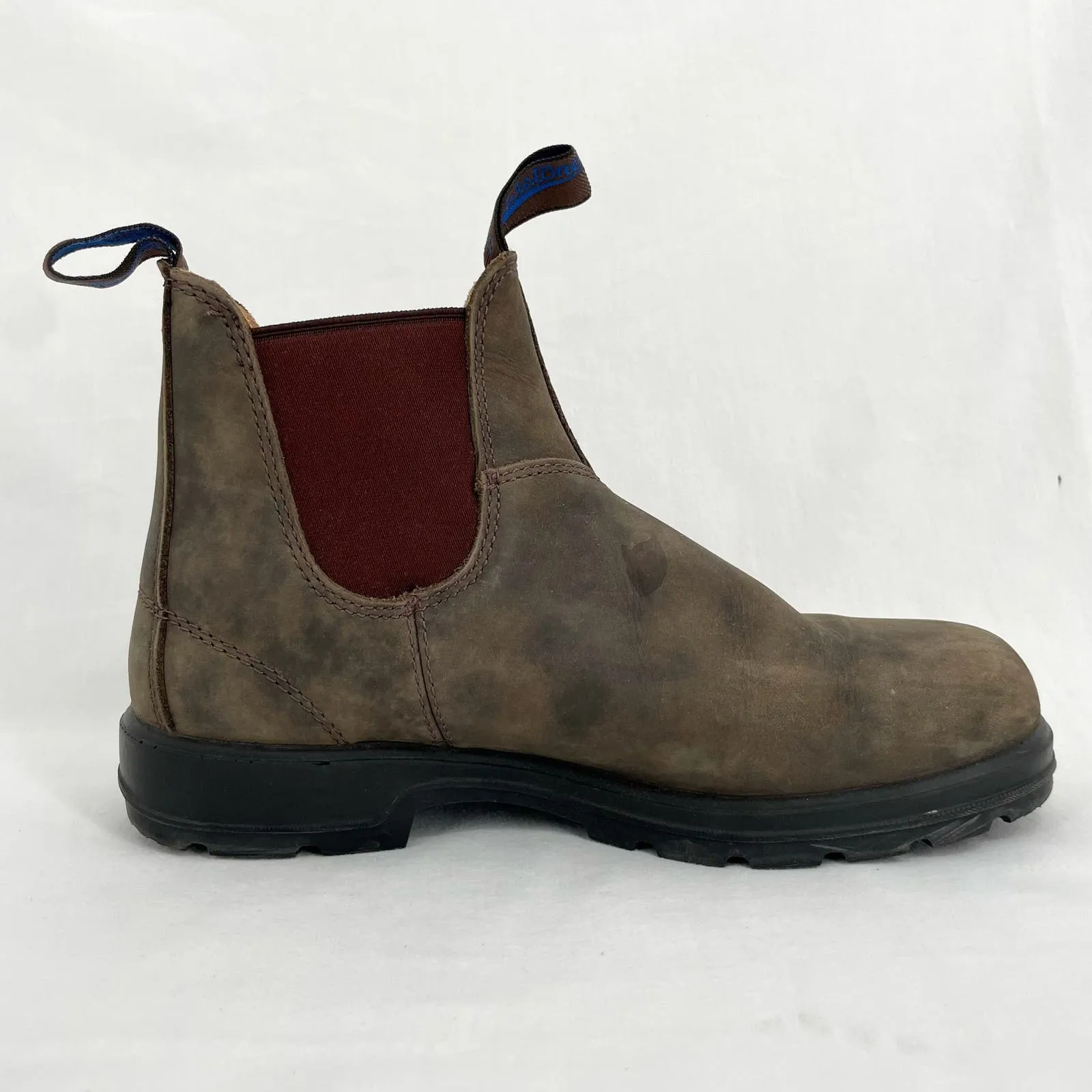 Blundstone #584 Rustic Brown Thermal Leather Chelsea Style Insulated Work Boots Size AU 5.5