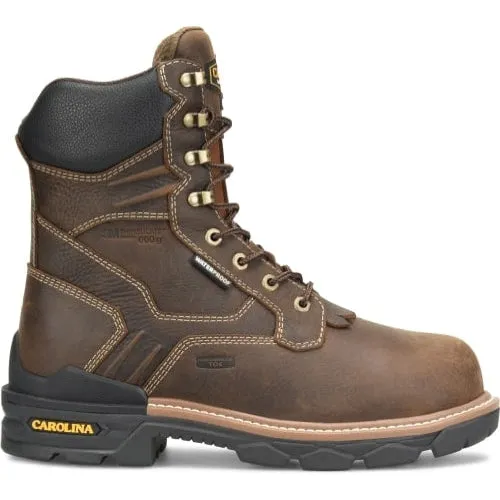 Carolina Men's Cardinal 8" Composite Toe Waterproof 600G Ins Work Boot -Brown- CA7838