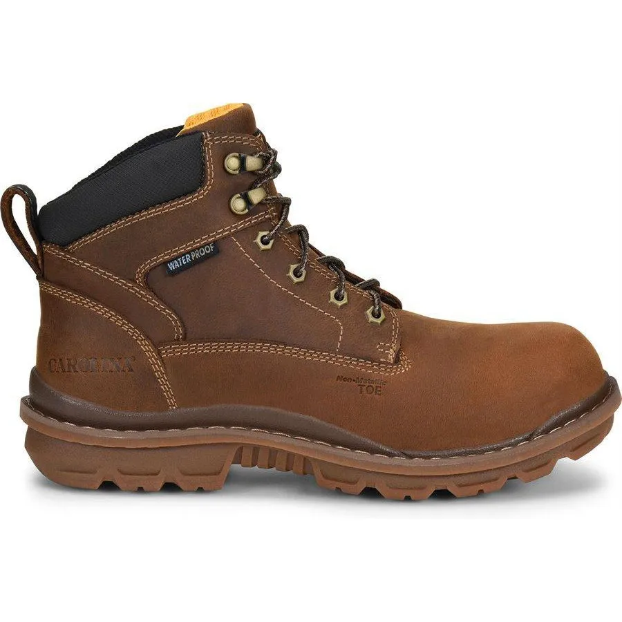 Carolina Men's Dormite 6" Composite Toe Waterproof Work Boot - Dark Brown - CA3558