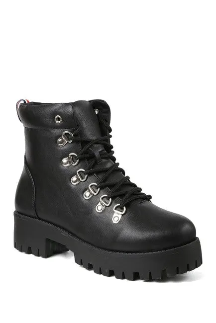 Chaplin Chunky Heel Combat Hiker Boot