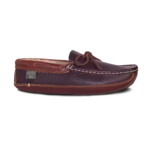 Chocolate Driving Moccasin Sheepskin Slipper by CLOUD NINE / RJS Shoe Size Men 7-8-9-10-11-12-13-14