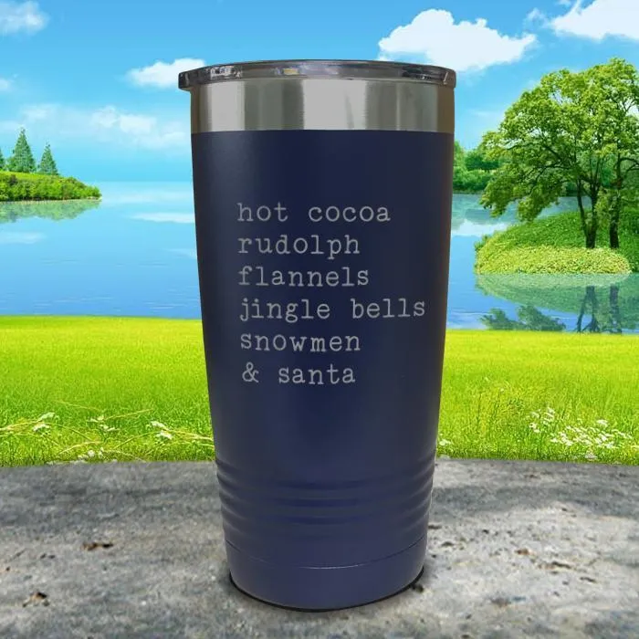 Christmas Words 3 Engraved Tumbler