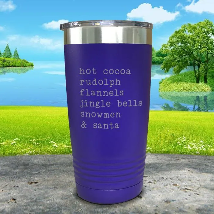 Christmas Words 3 Engraved Tumbler