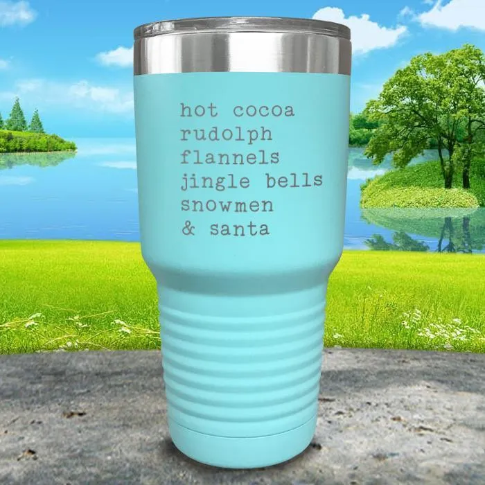Christmas Words 3 Engraved Tumbler