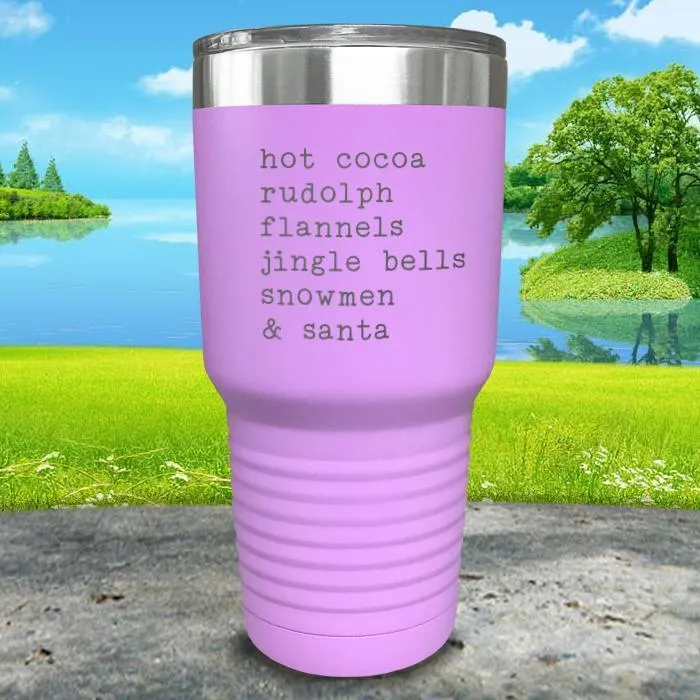 Christmas Words 3 Engraved Tumbler