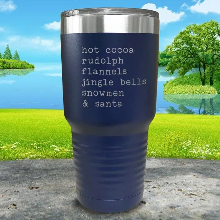Christmas Words 3 Engraved Tumbler