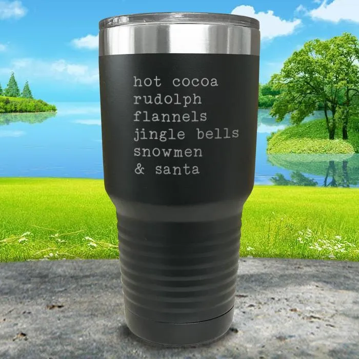 Christmas Words 3 Engraved Tumbler