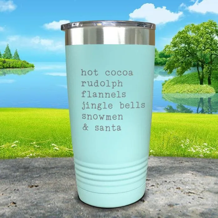 Christmas Words 3 Engraved Tumbler