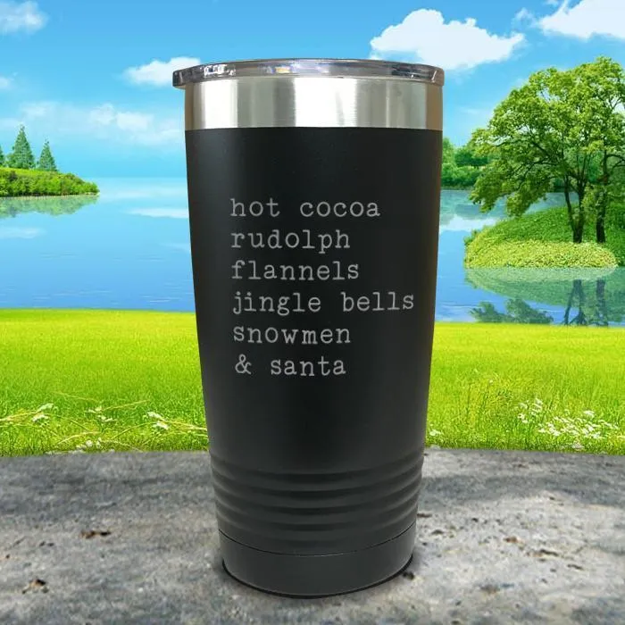 Christmas Words 3 Engraved Tumbler