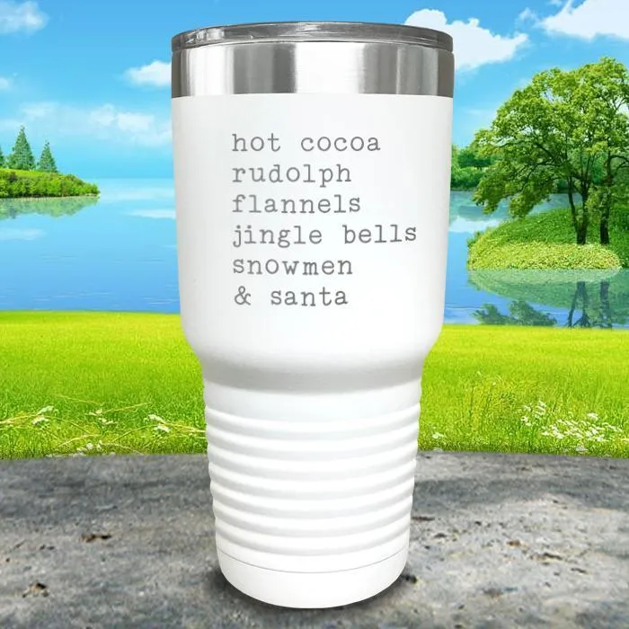 Christmas Words 3 Engraved Tumbler