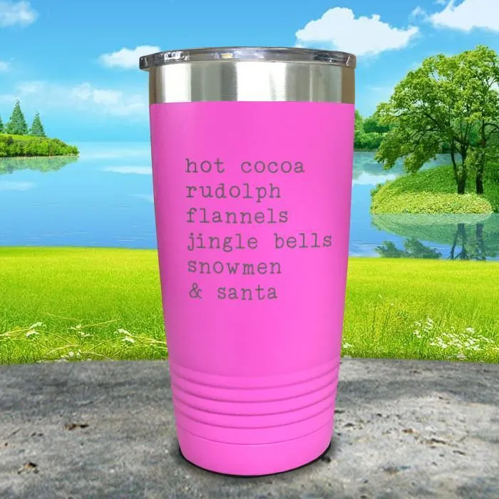 Christmas Words 3 Engraved Tumbler