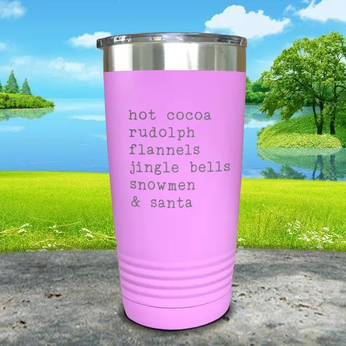 Christmas Words 3 Engraved Tumbler