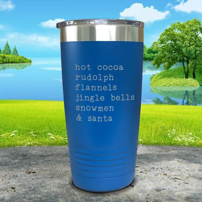 Christmas Words 3 Engraved Tumbler