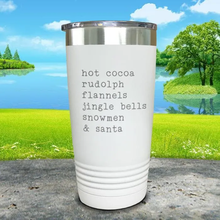 Christmas Words 3 Engraved Tumbler