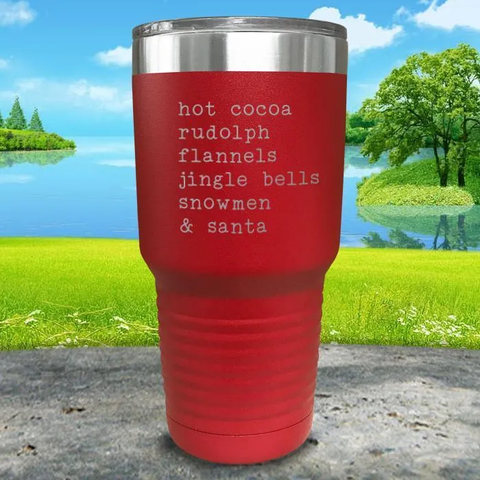 Christmas Words 3 Engraved Tumbler