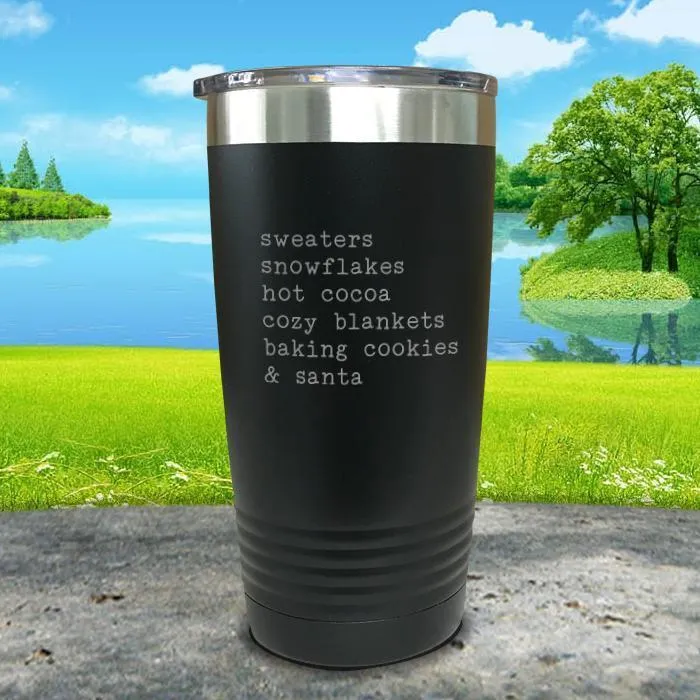 Christmas Words 5 Engraved Tumbler