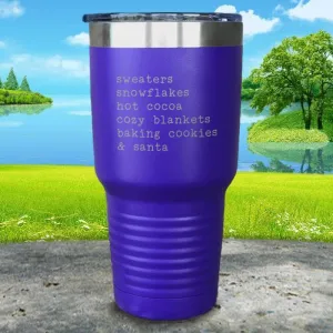 Christmas Words 5 Engraved Tumbler