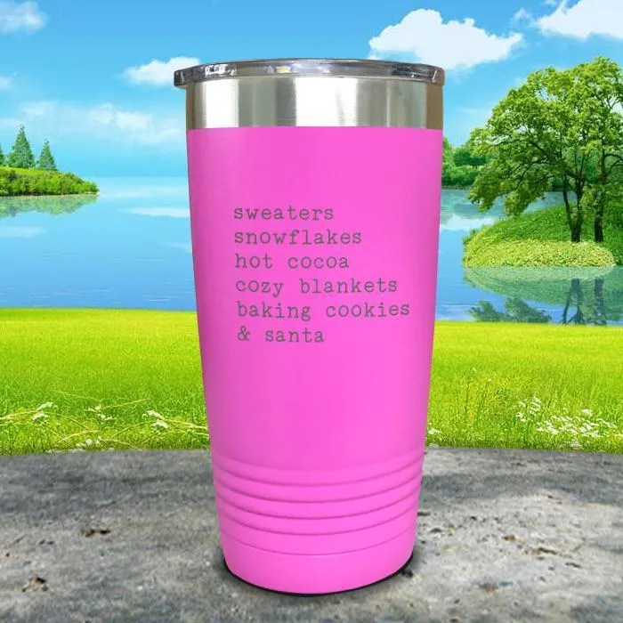 Christmas Words 5 Engraved Tumbler