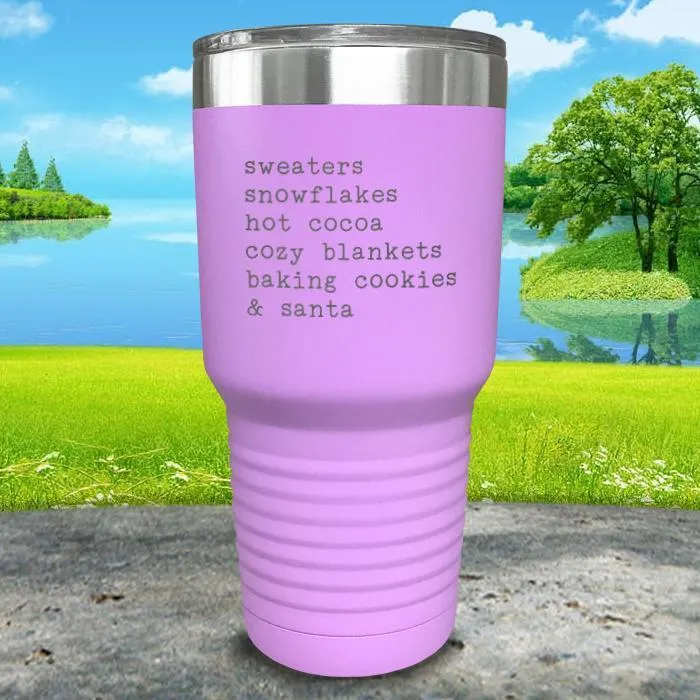 Christmas Words 5 Engraved Tumbler