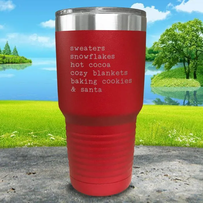 Christmas Words 5 Engraved Tumbler