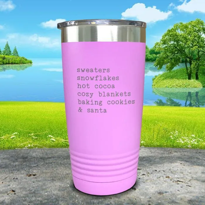 Christmas Words 5 Engraved Tumbler