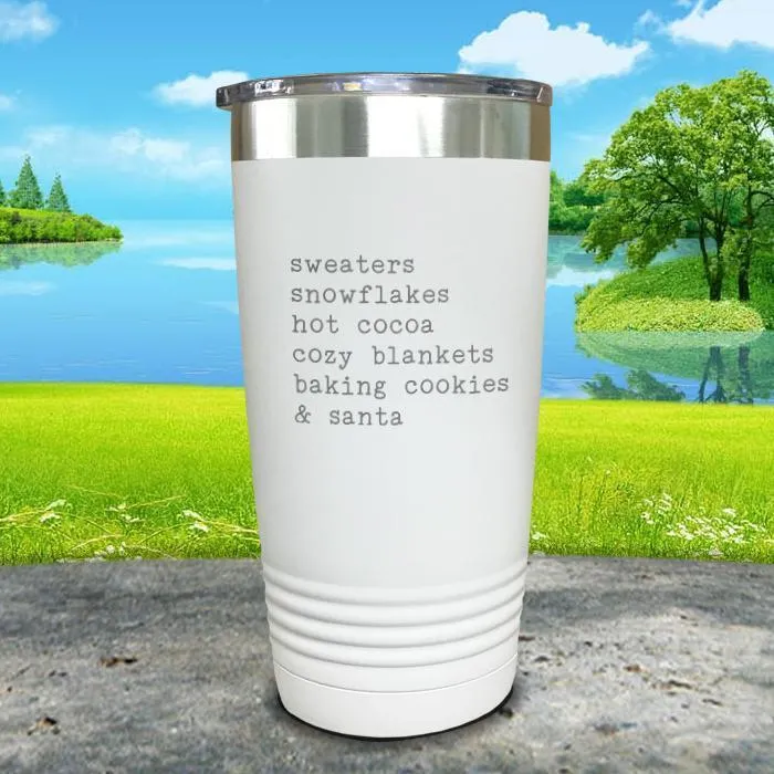 Christmas Words 5 Engraved Tumbler
