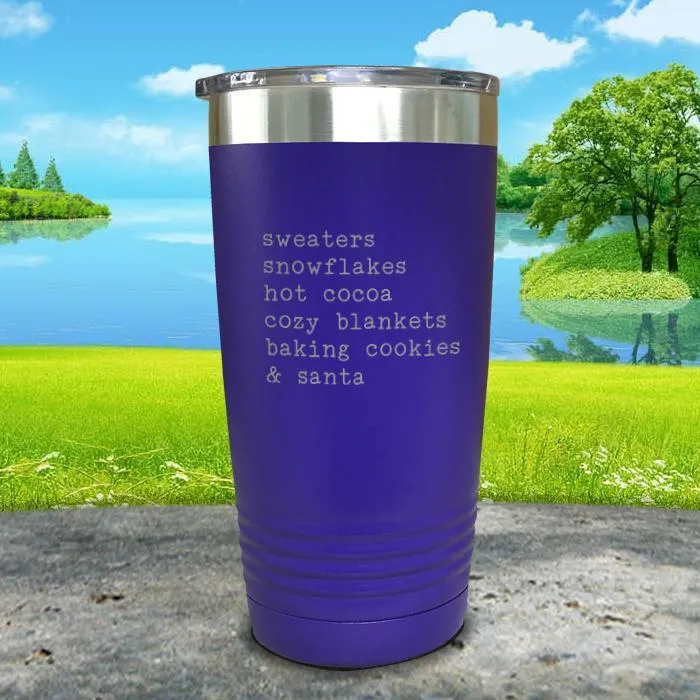 Christmas Words 5 Engraved Tumbler