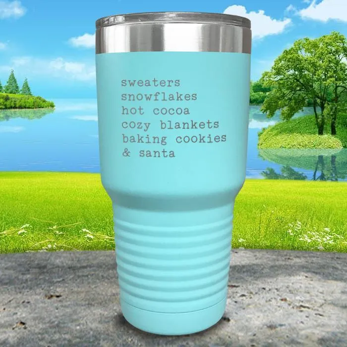 Christmas Words 5 Engraved Tumbler