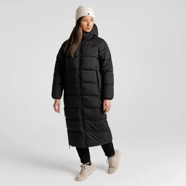 Craghoppers Women's Narlia Insulated Long Jacket | Black
