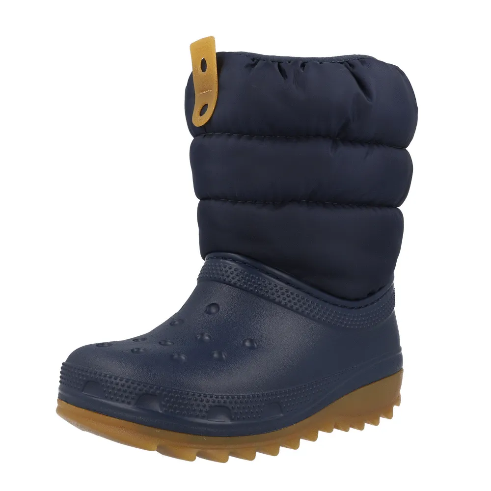 Crocs Kids Classic Navy Neo Puff Boots