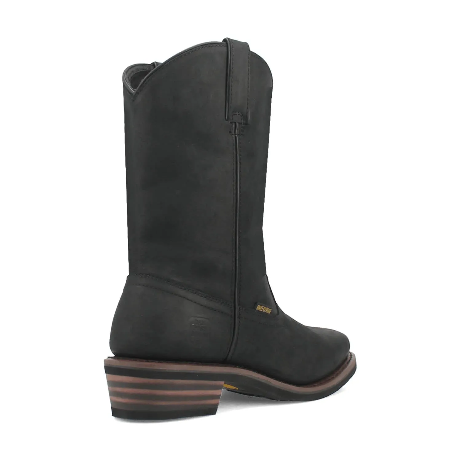 Dan Post Mens Las Cruces Composite Toe Waterproof Black Leather Work Boots 10 EW