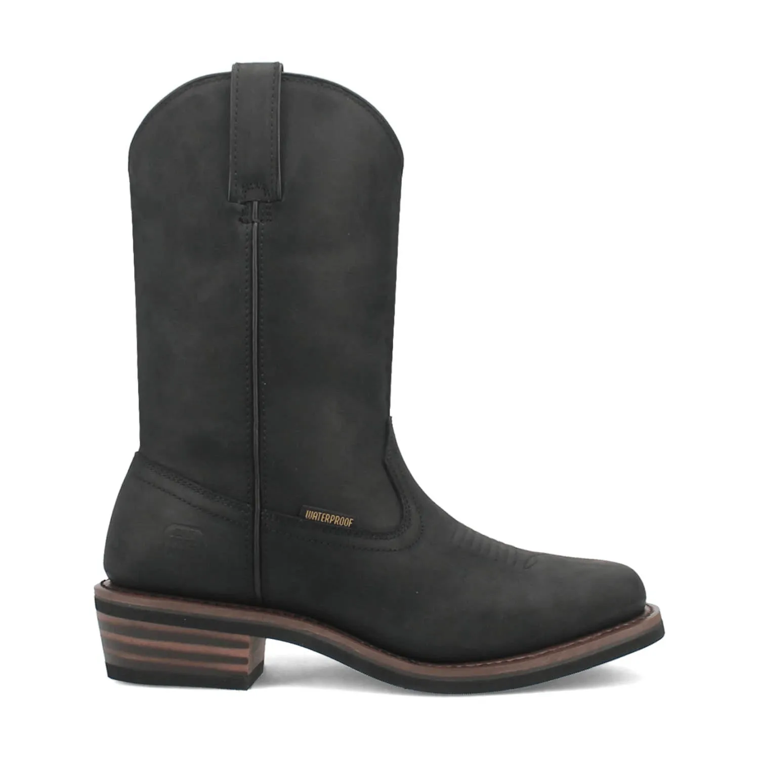 Dan Post Mens Las Cruces Composite Toe Waterproof Black Leather Work Boots 10 EW