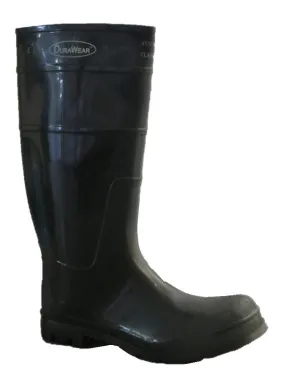 Economic PVC Boots Black with Safety toe 16"