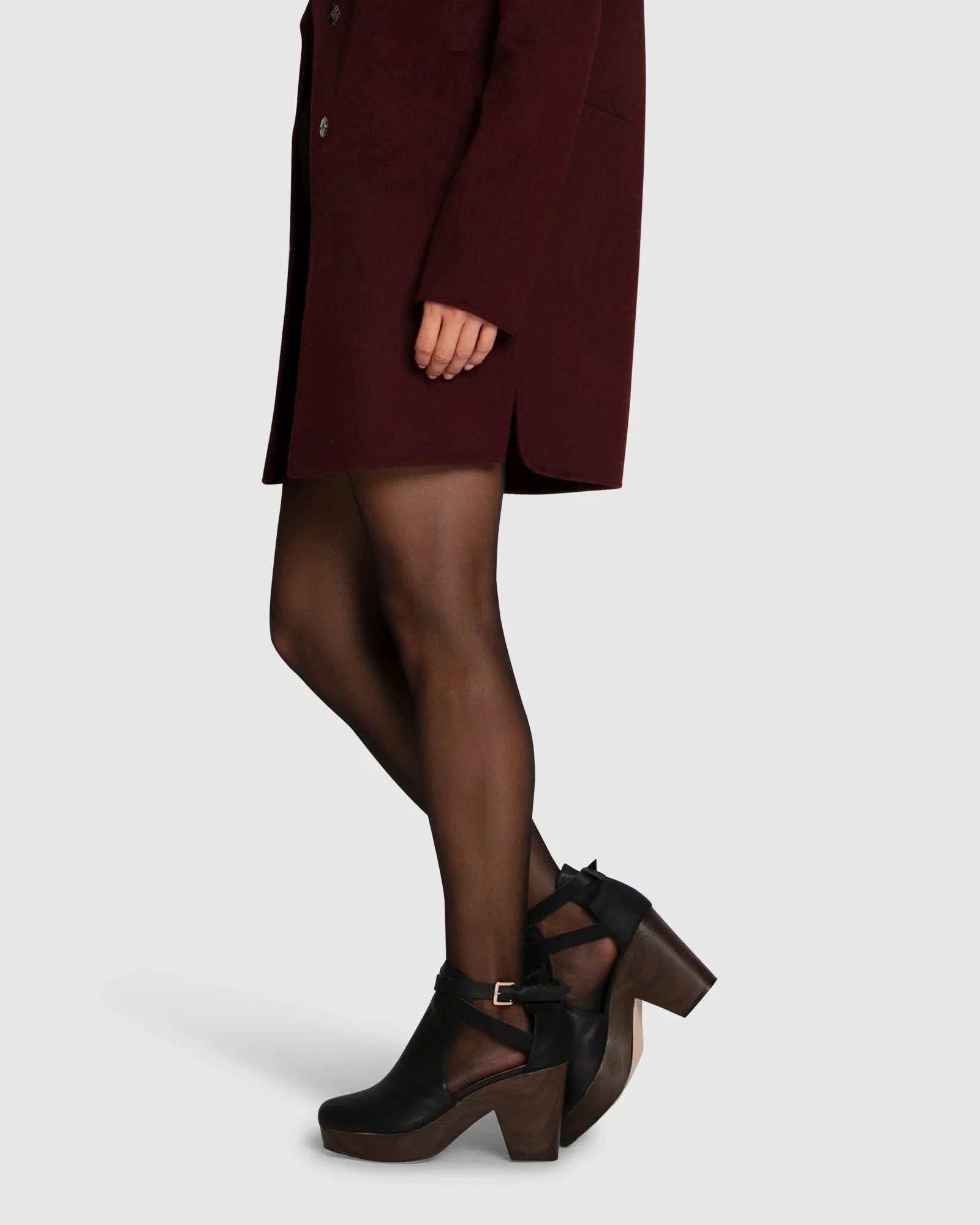 Fearless Clog Ankle Boot - Black/Chocolate