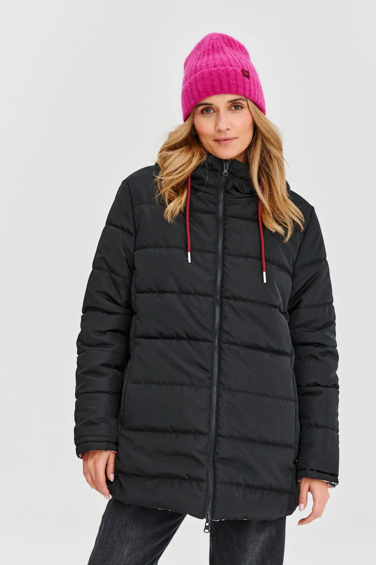 Floral Patch double-sided insulated jacket