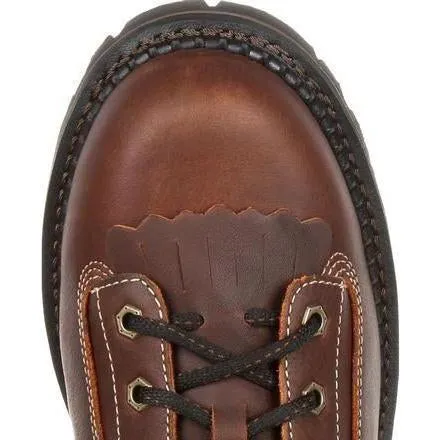 Georgia Men's Amped Lightweight 9" Logger Composite Toe Waterproof Work Boot -  Brown - GB00238