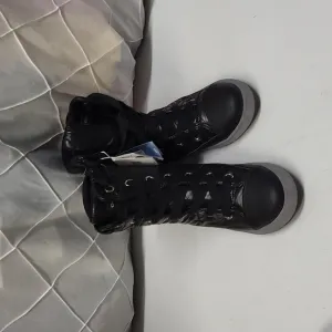Geox Respira Breathable Thermal Insulation Multilayer Black Lace-up Boot Size 6